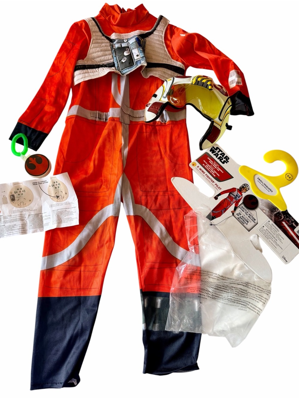 Official Star Wars X-Wing Pilot Kids Costume Size 5/6 Sm